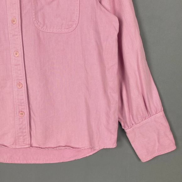 J. Crew Point Sur Button Up Shirt Purple Twill - Picture 5 of 12